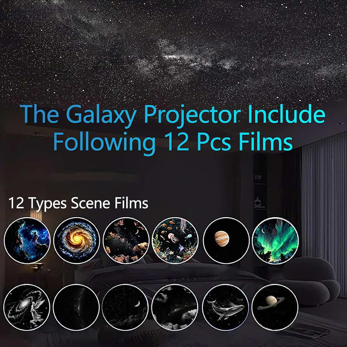 2-in-1 Galaxy Projector & Night Light | Fast FREE UAE Delivery in 1–3 Days